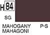H84 Mahogany semigloss, aqueous hobby color paint 10 ml. (Махагон/Красное Дерево полуматовый, краска акриловая водная 10 мл.), подробнее...