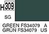 H309 Green FS34079 semigloss, aqueous hobby color paint 10 ml. (FS34079 Зелёный полуматовый, краска акриловая водная 10 мл.), подробнее...