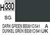 H330 Dark Green BS381C/641 semigloss, aqueous hobby color paint 10 ml. (BS381C/641 Тёмно-Зелёный полуматовый, краска акриловая водная 10 мл.), подробнее...